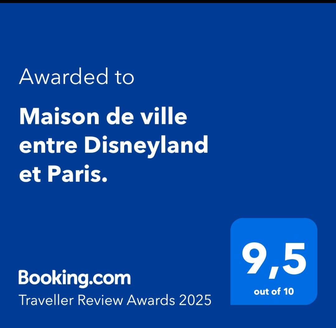 Maison De Ville Entre Disneyland Et Paris. Lagny 외부 사진